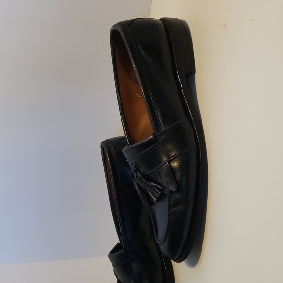 Vintage Allen Edmonds Classic Black Leather Tassel Loafers 11B main image 9